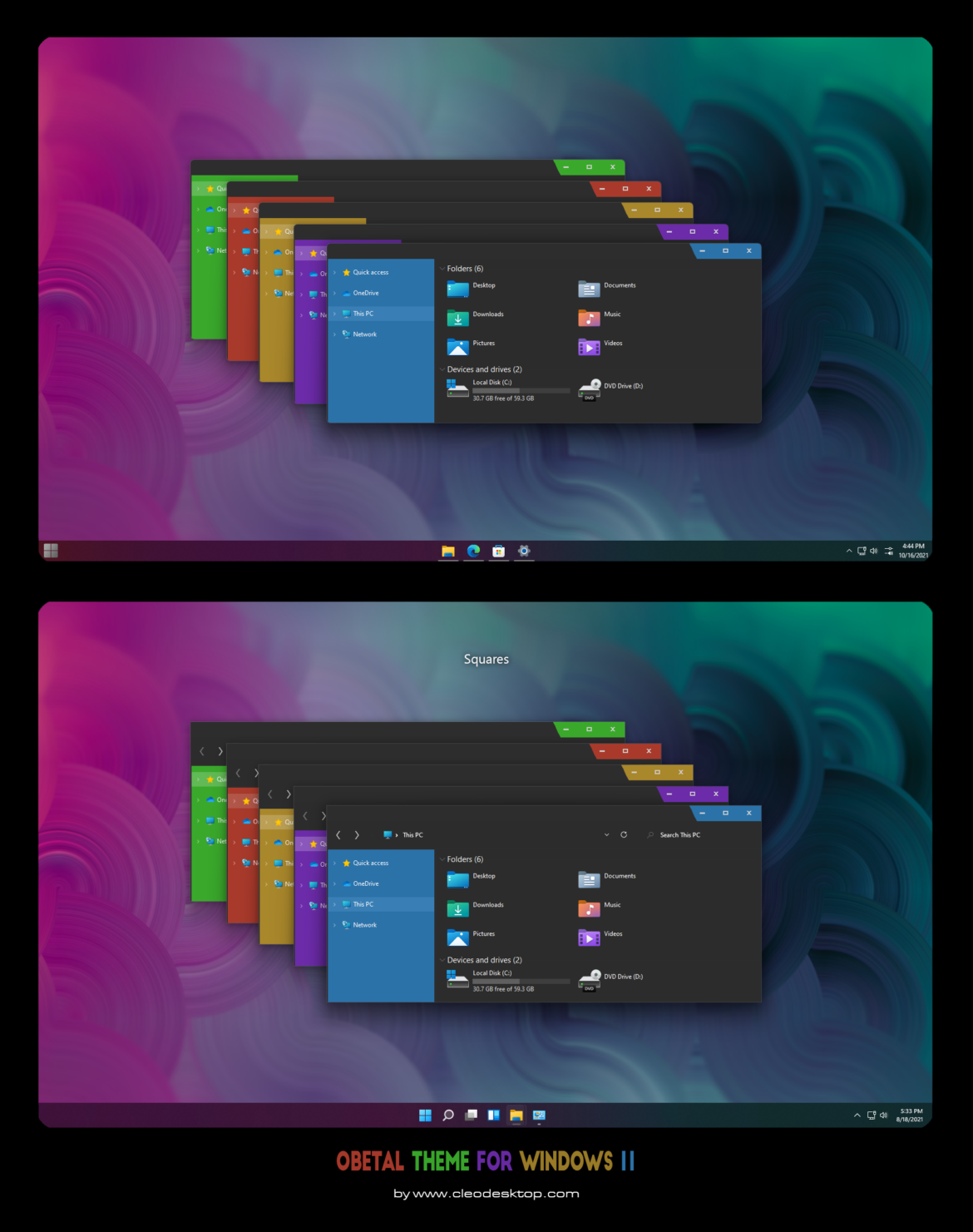 Obetal Theme For Windows 11