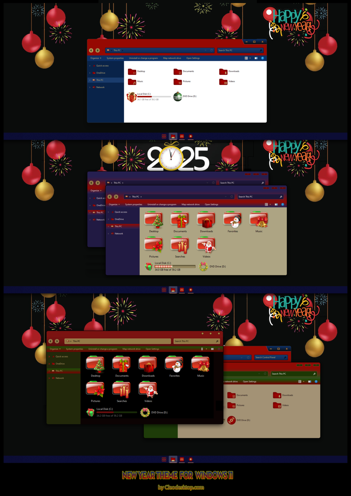 New Year Theme Pack For Windows 11