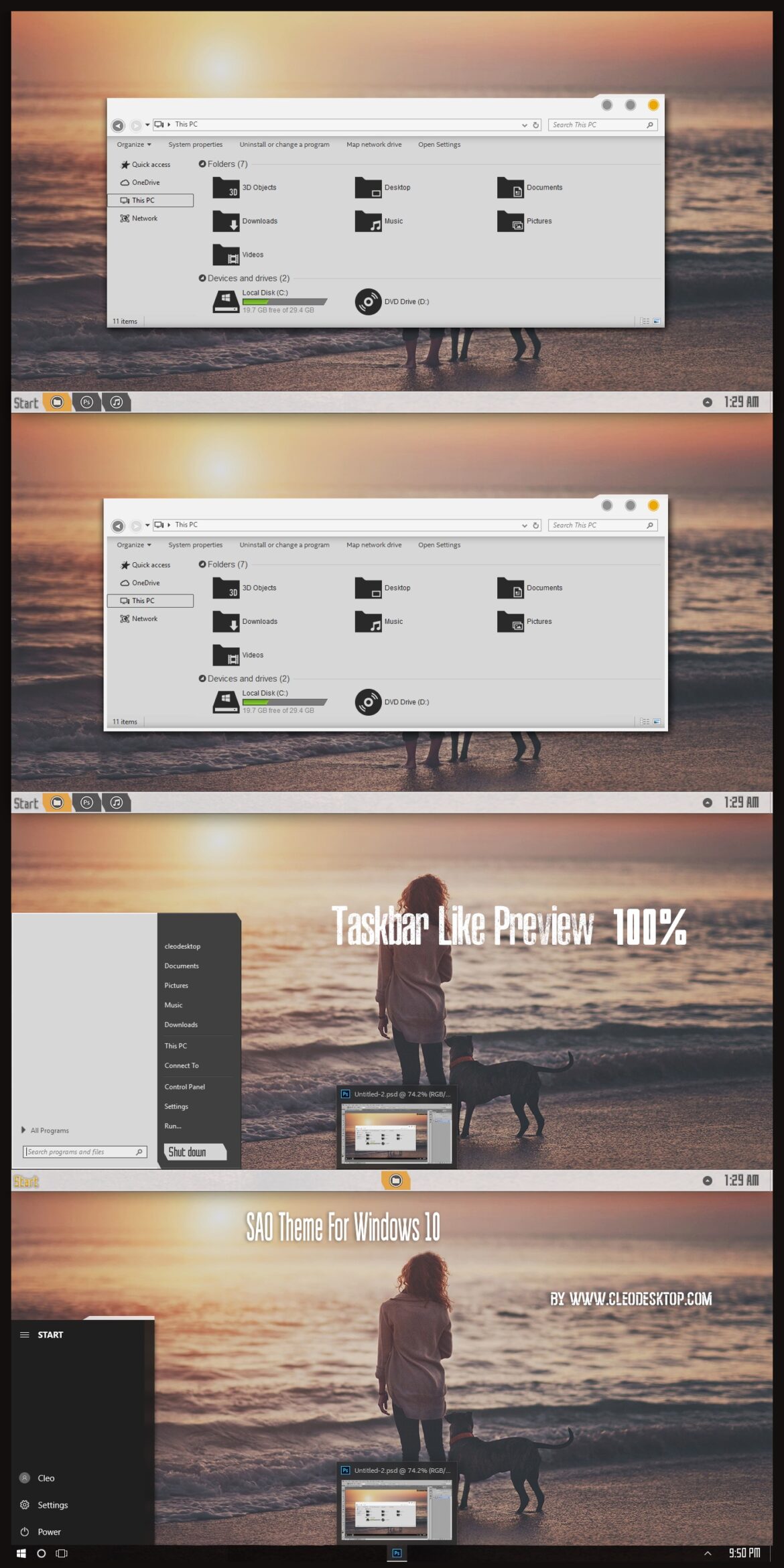 SAO Theme For Windows 10