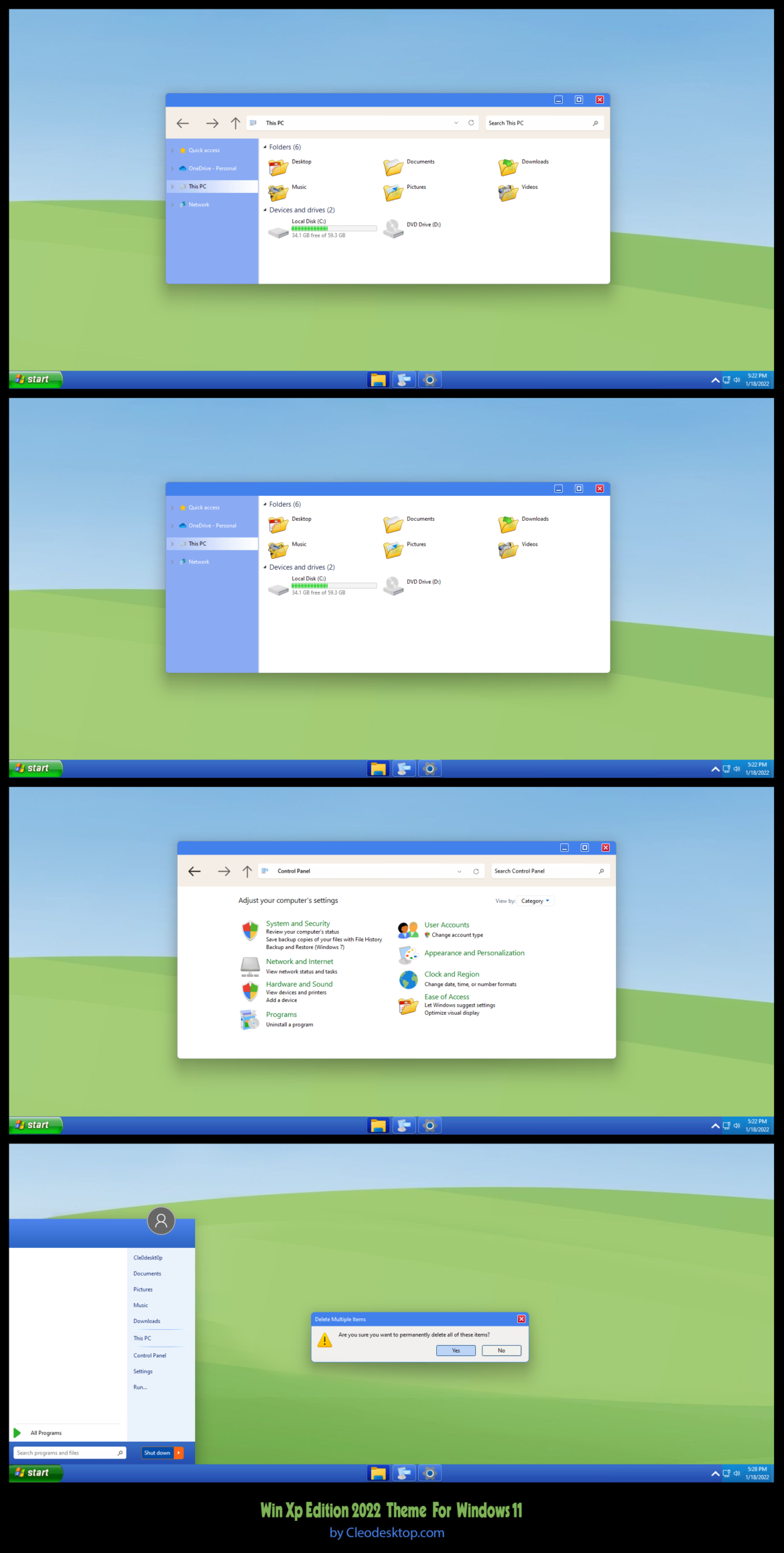Windows Xp Edition 2022 Theme For Windows 11