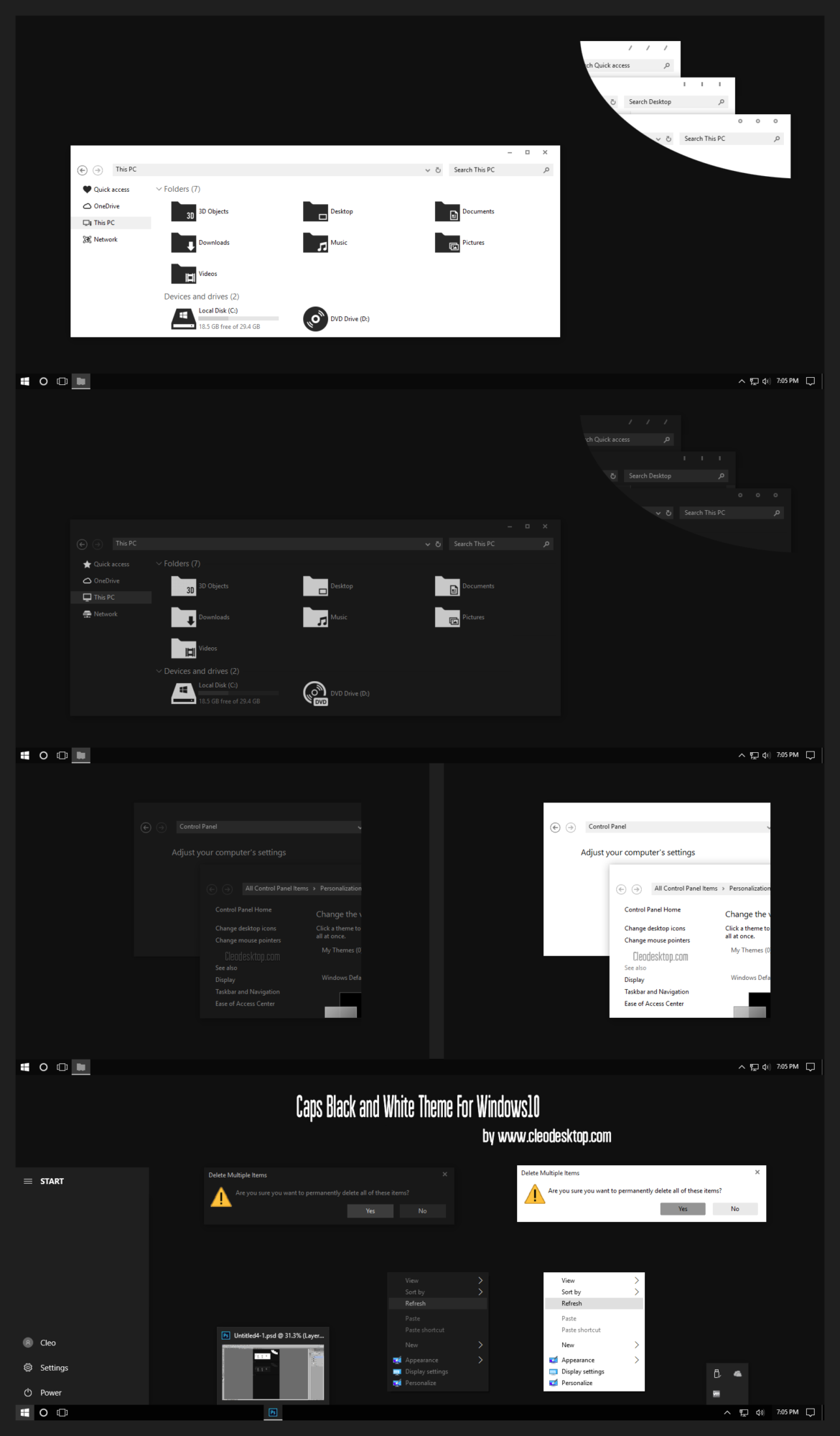 Windows 10 Themes Compatible for both x64 & x86 system