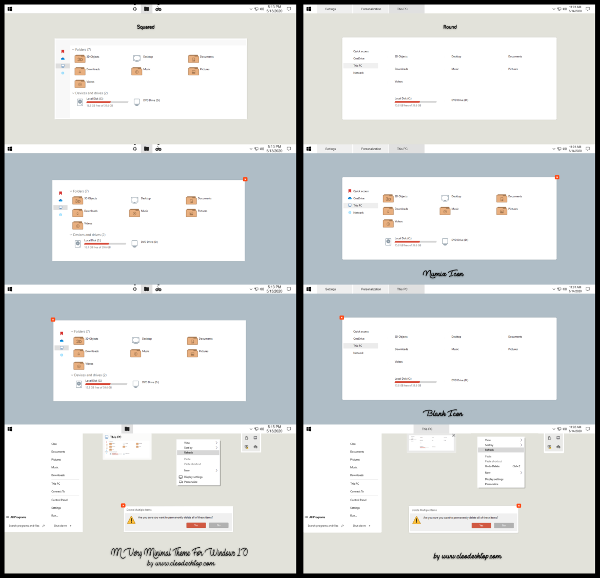 M Very Minimal Theme For Windows 10