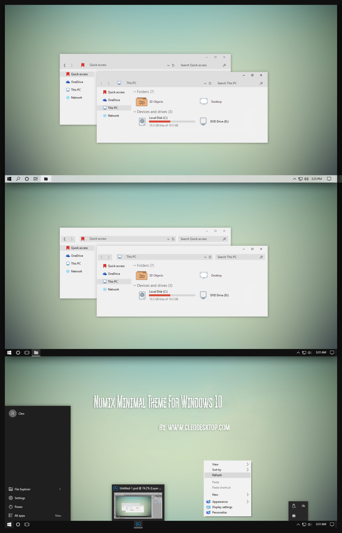 Numix Minimal Theme For Windows 10
