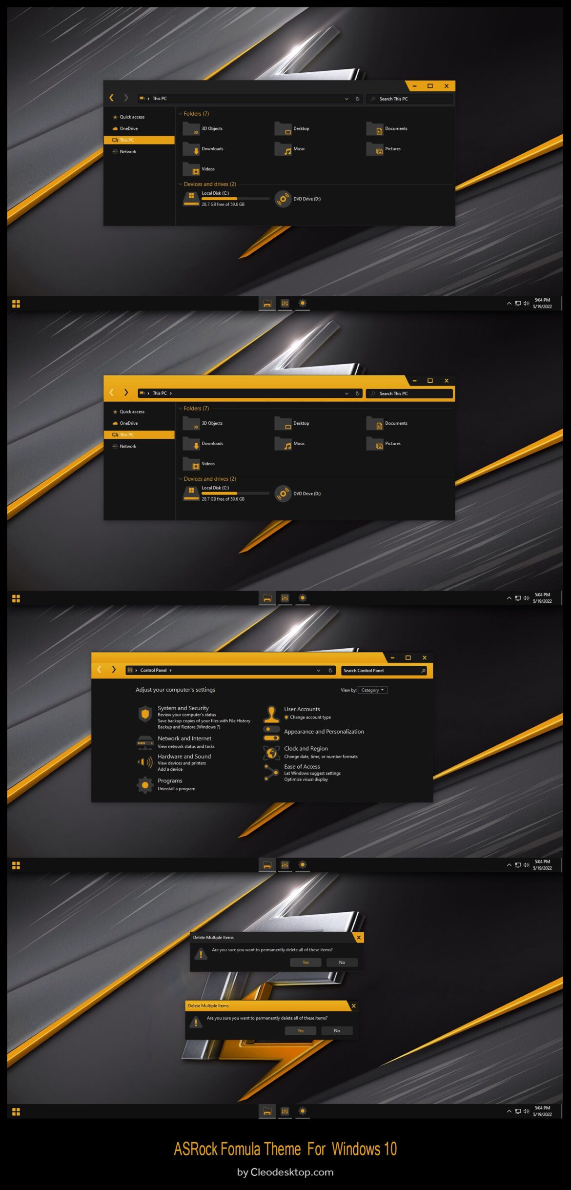 ASRock Fomula Theme For Windows 10