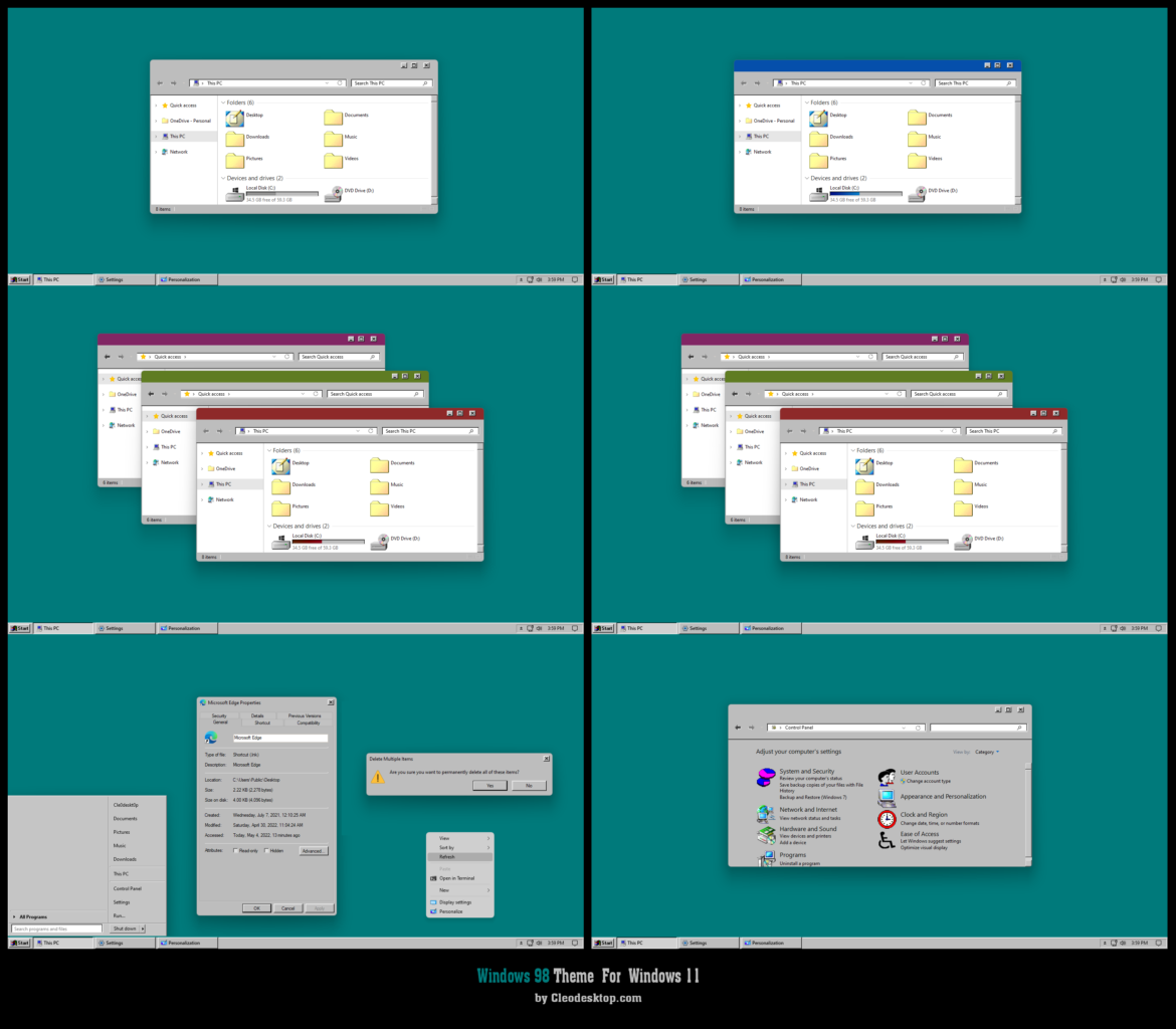 Windows 98 Theme For Windows 11