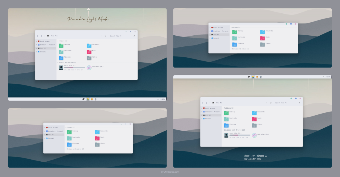 Ponocho light Mode Theme For Windows 11