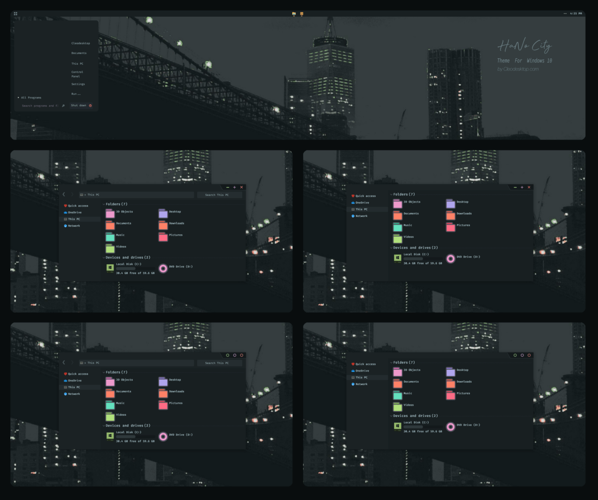 HaNo City Theme For Windows 10
