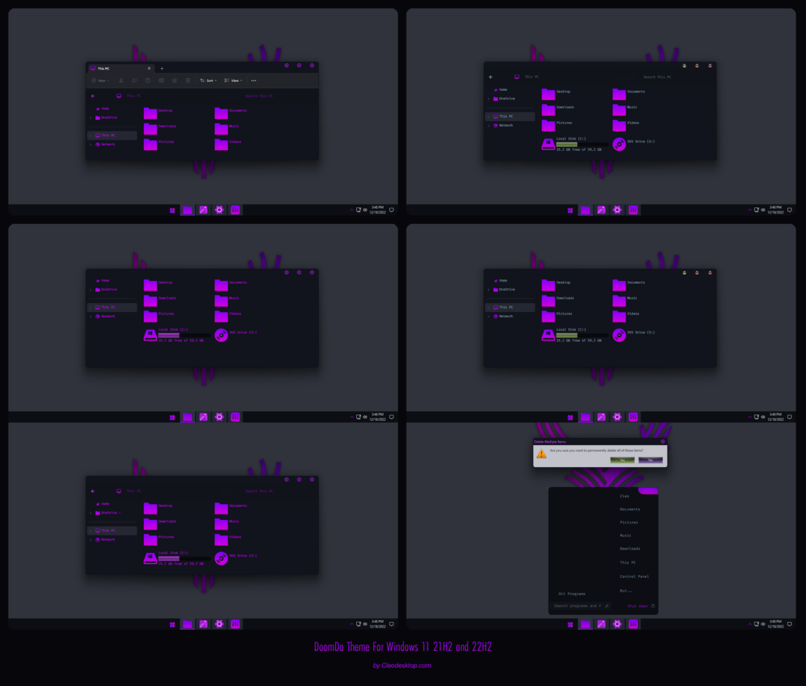 DoomDa Theme For Windows 11