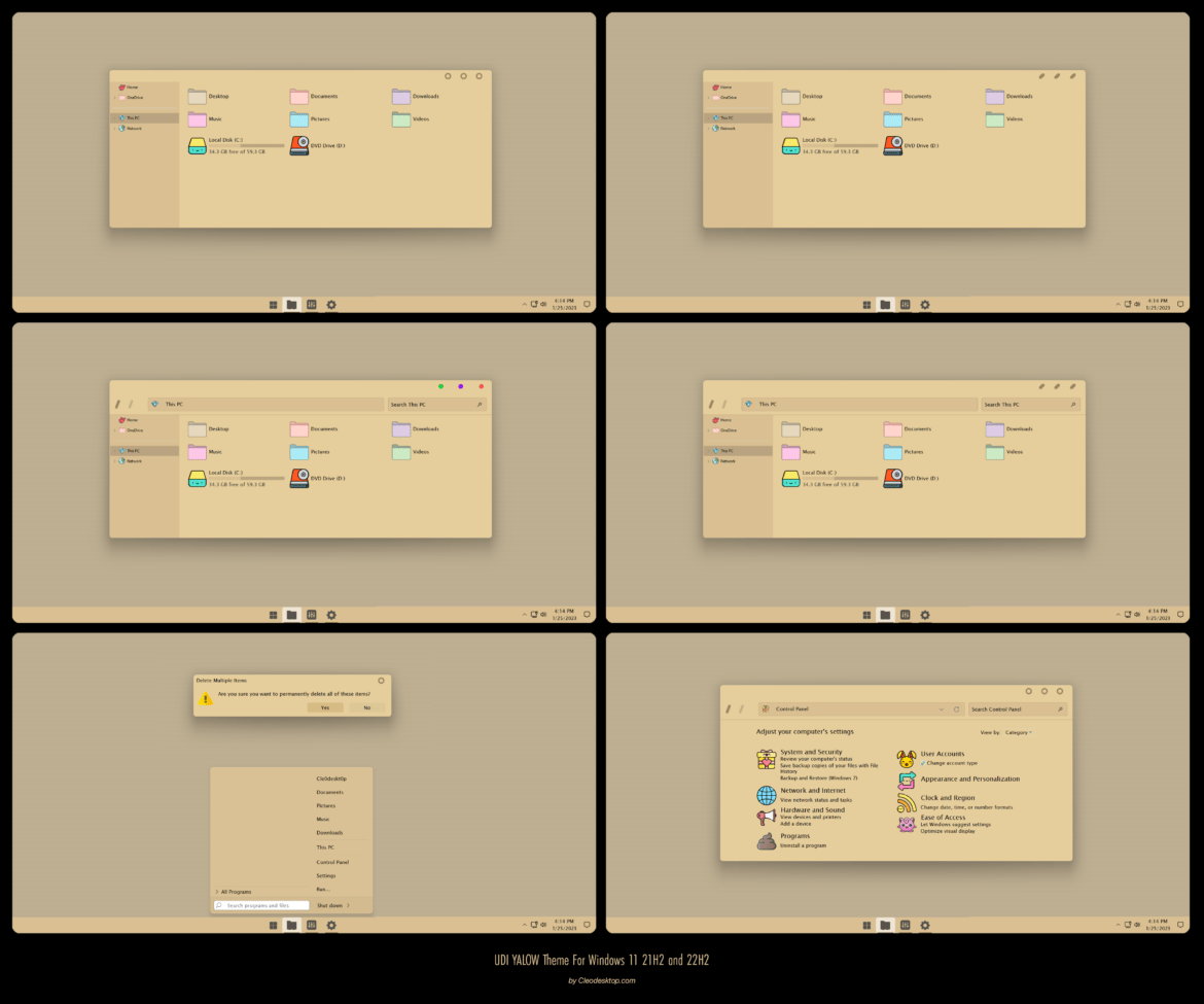 UDI Yalow Theme For Windows 11