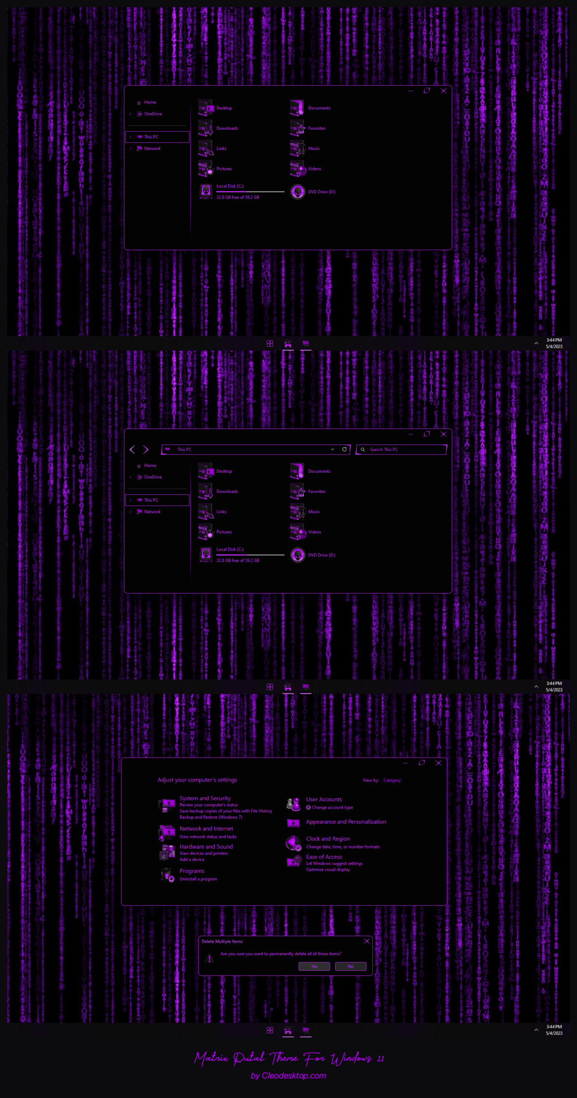 Matrix Putal Theme For Windows 11