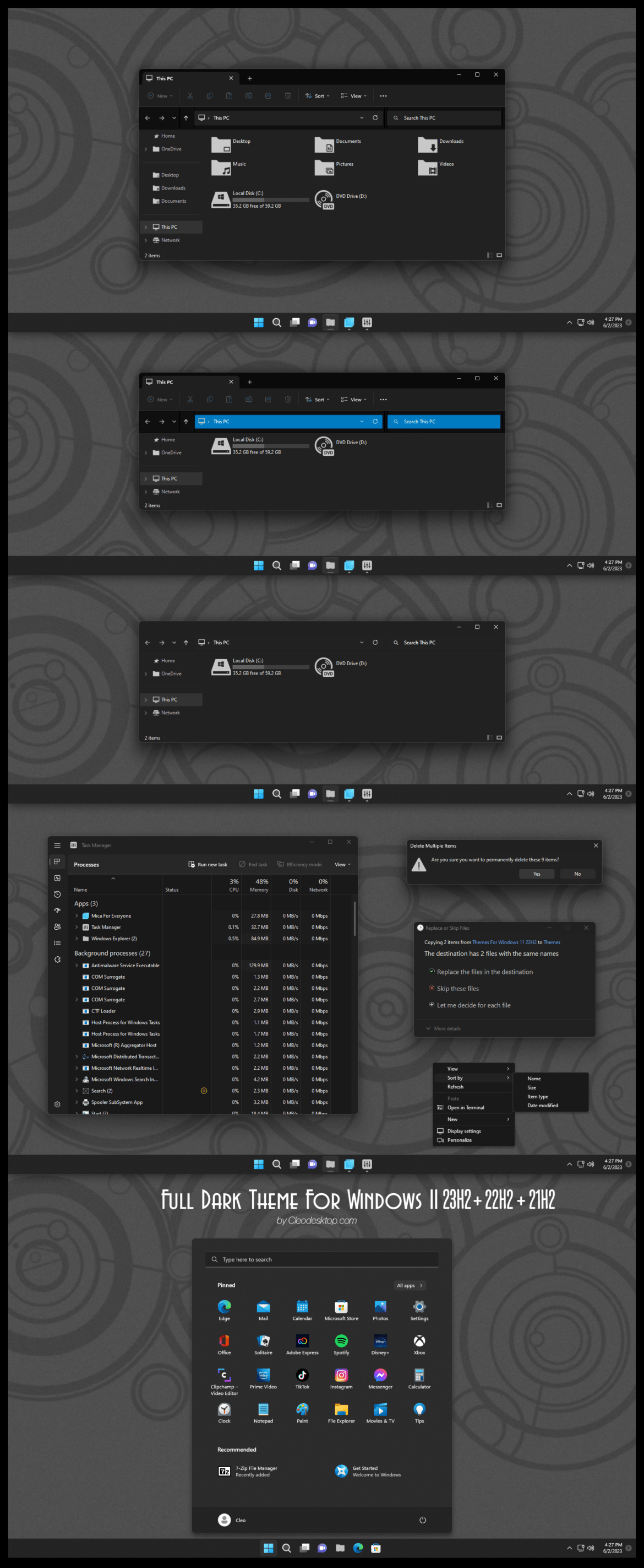 Full Dark Theme For Windows 11
