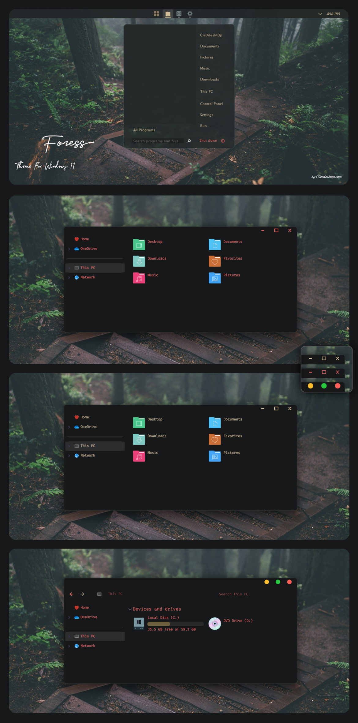 Foress Theme For Windows 11