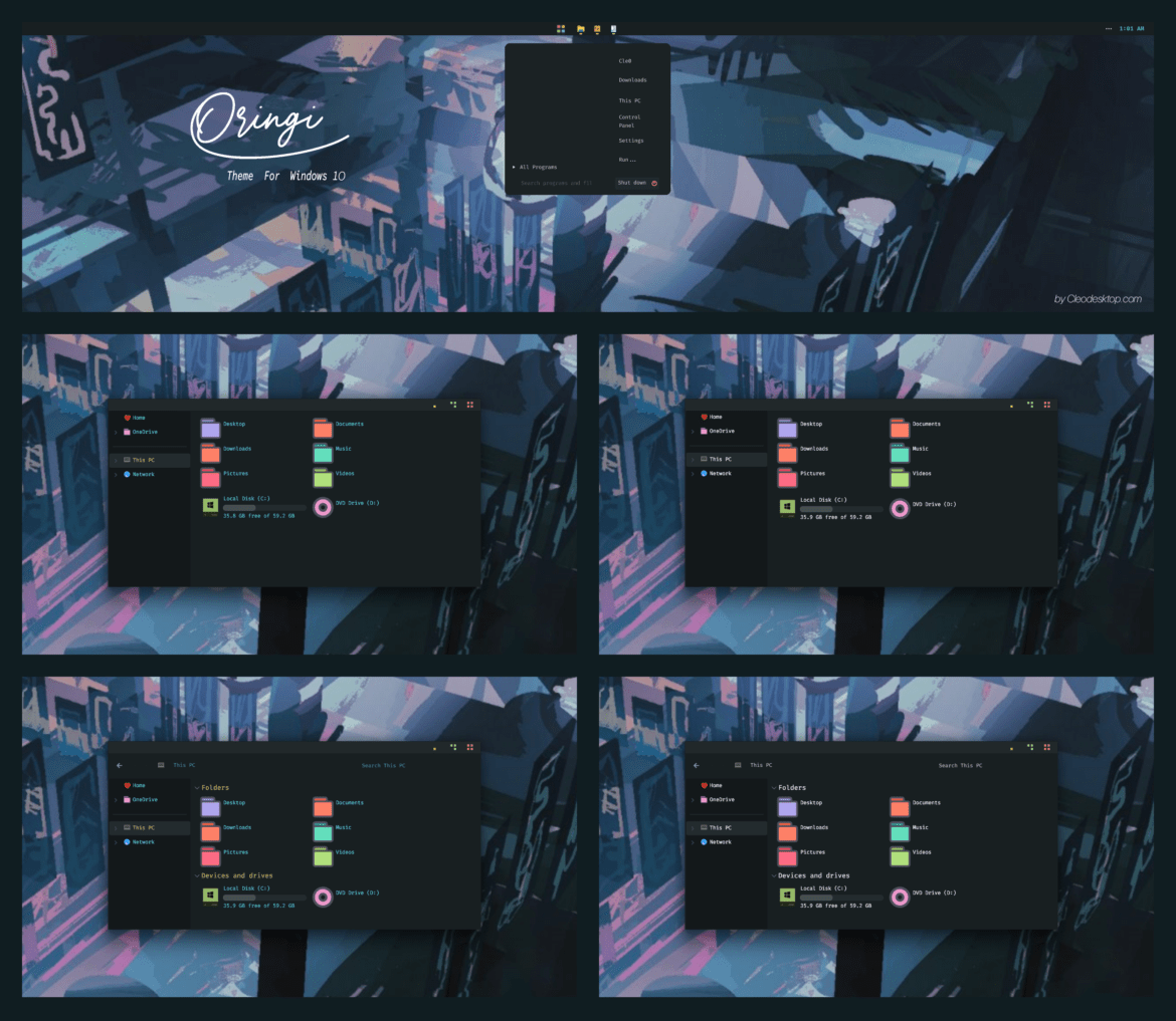 ORIGI Theme For Windows 10