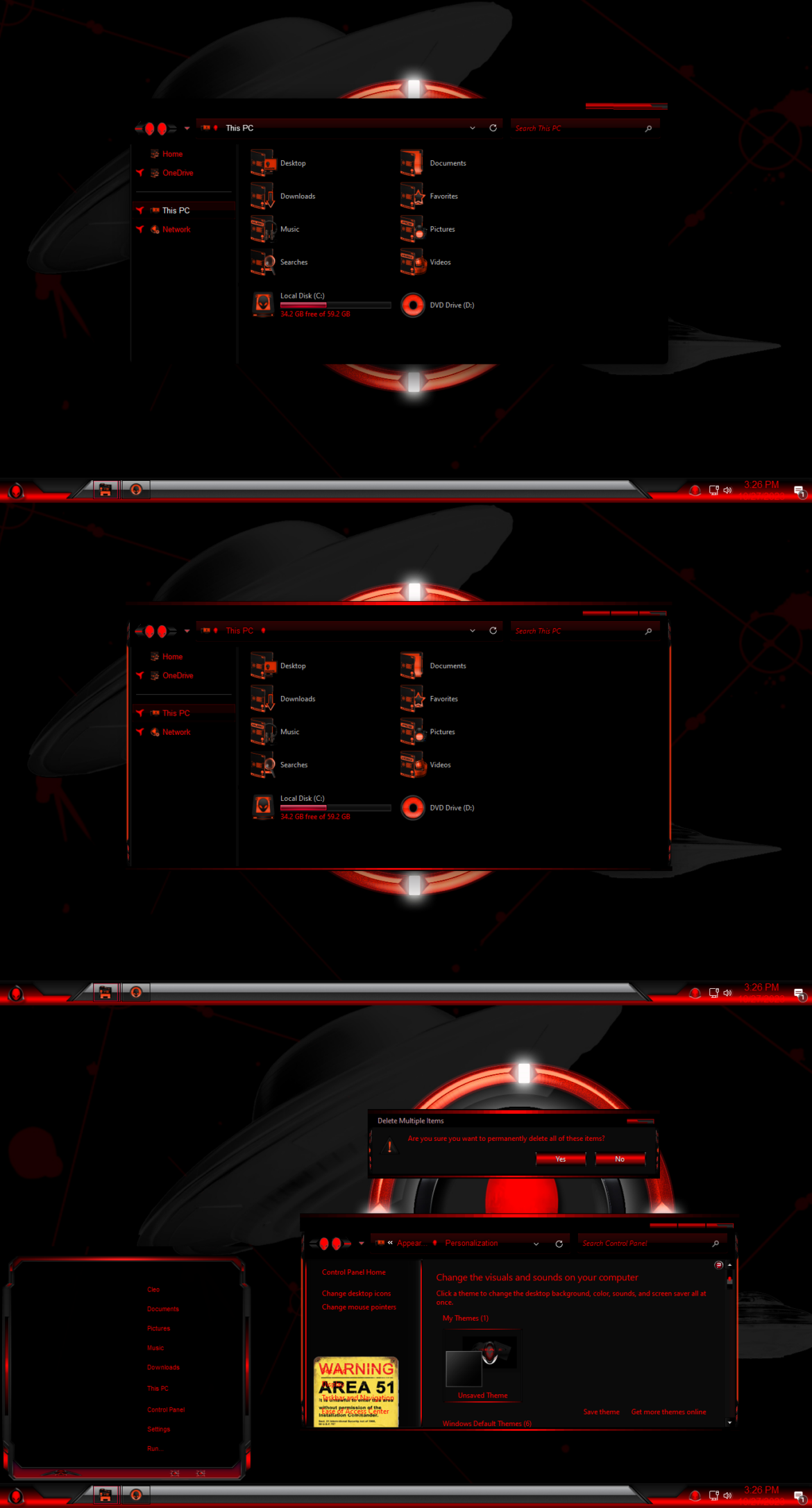 DREAMLAND AREA 51 Theme For Windows 11