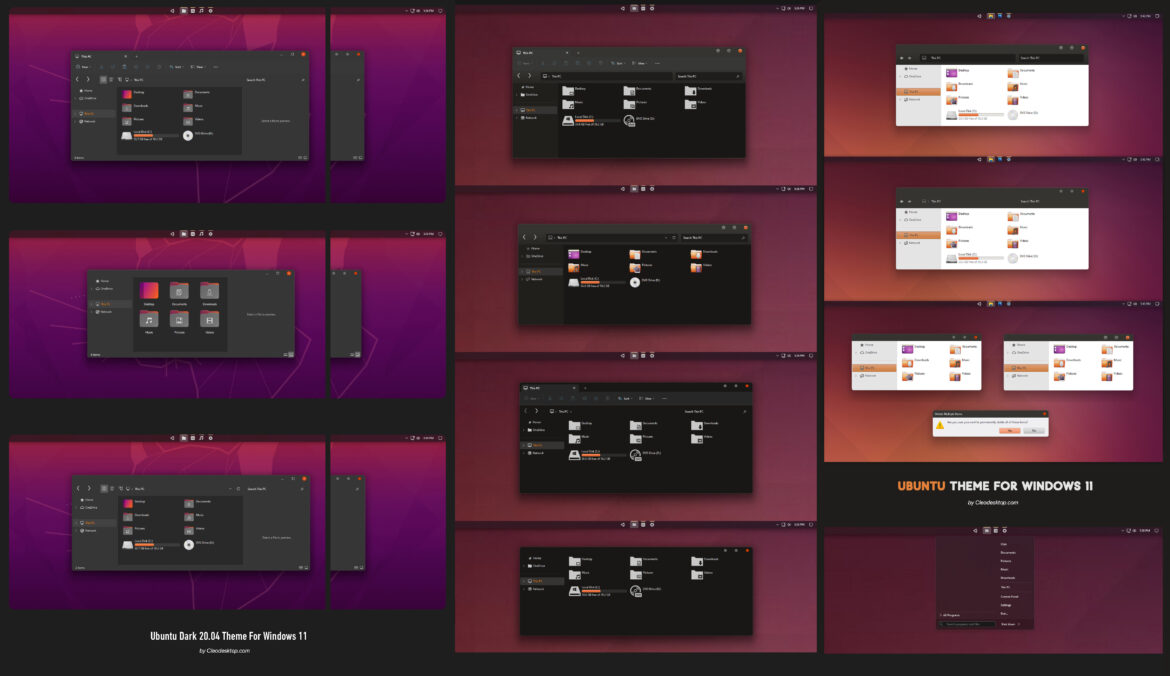 The Ubuntu Pack Full Version Theme For Windows 11