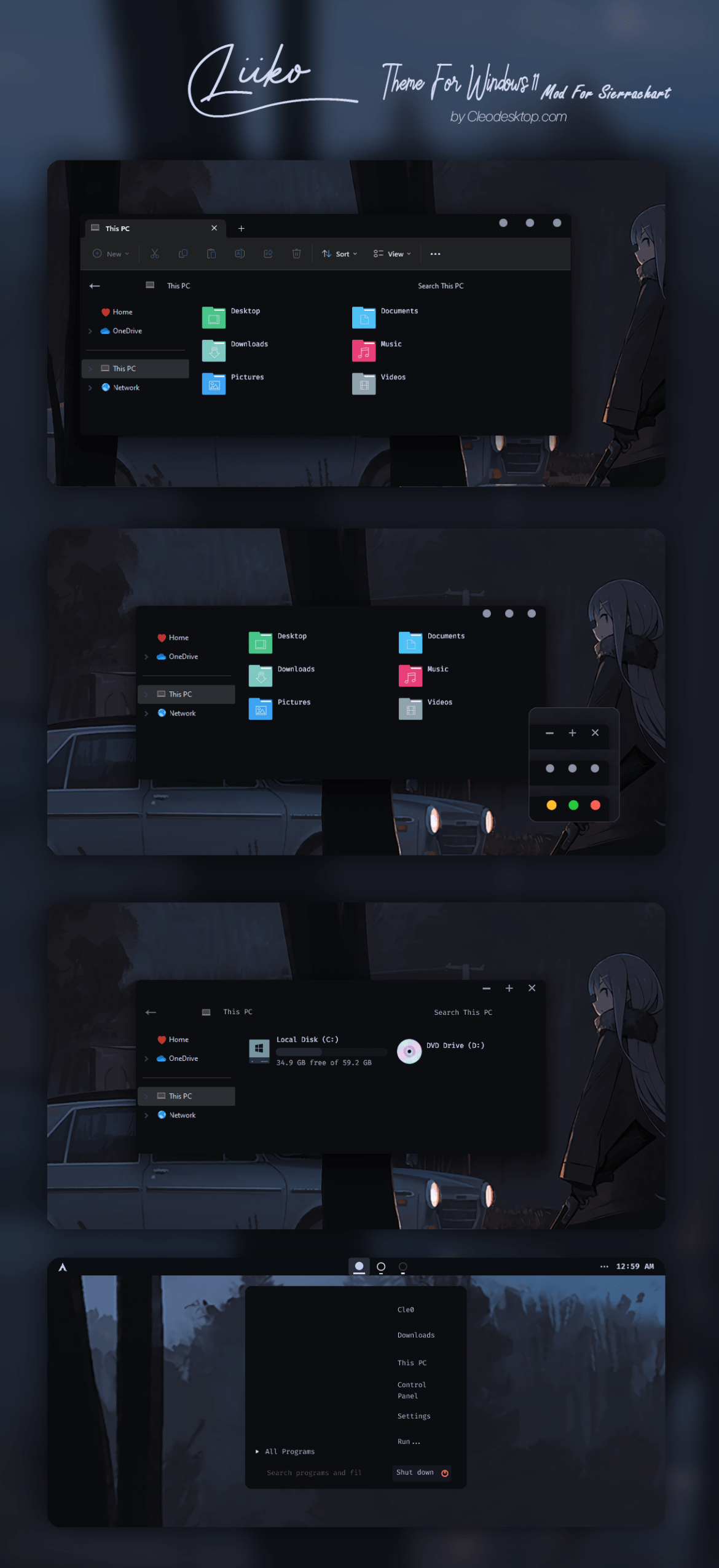 Liiko Theme Windows 11 Mod For Sierrachart