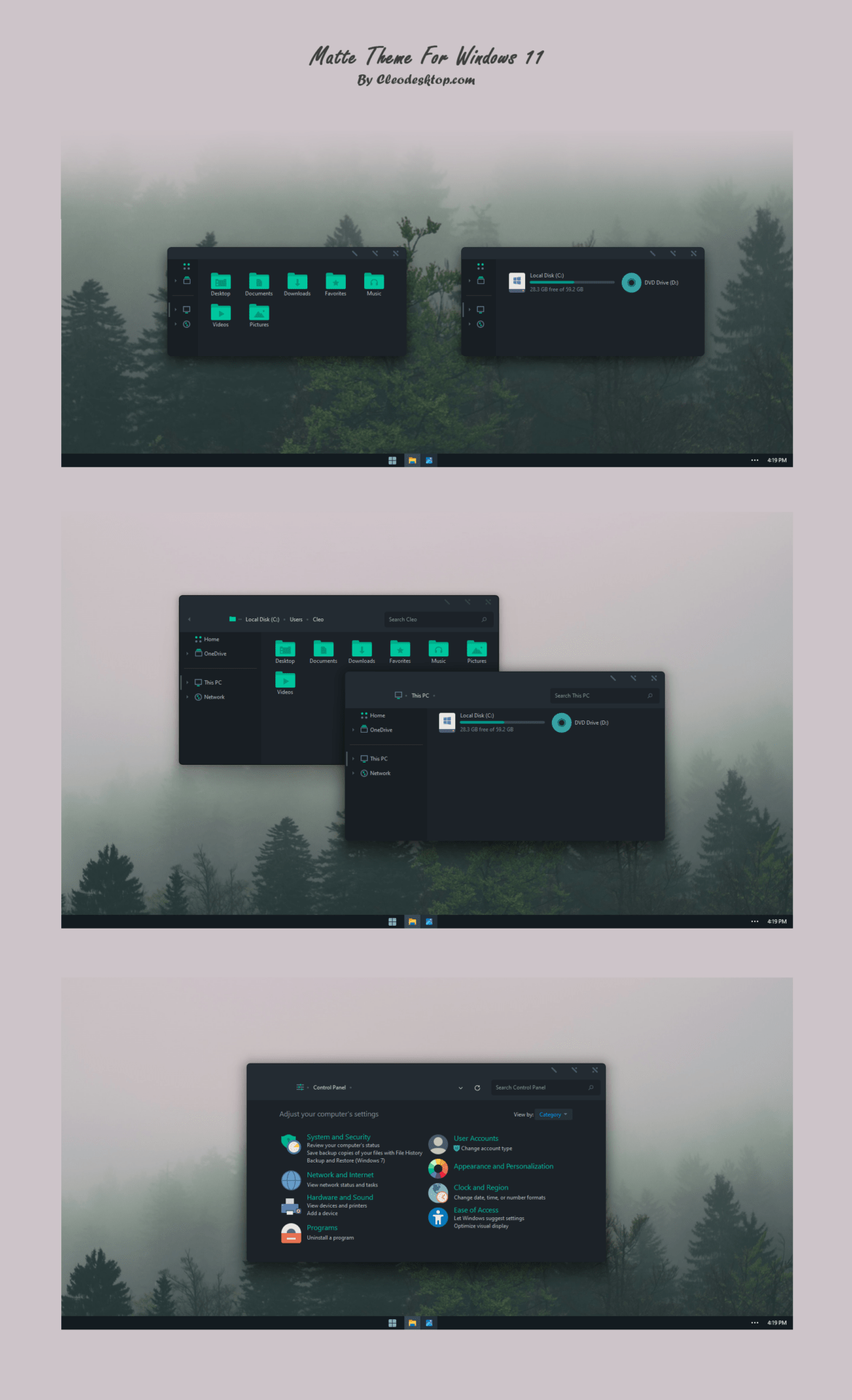 Matte Theme For Windows 11