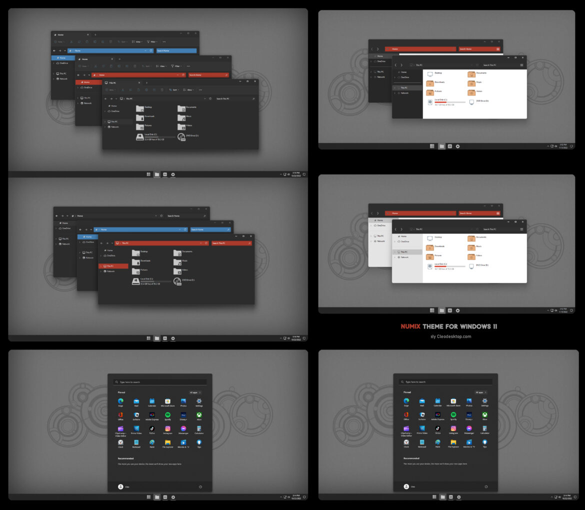 Numix Full Packs Theme For Windows 11