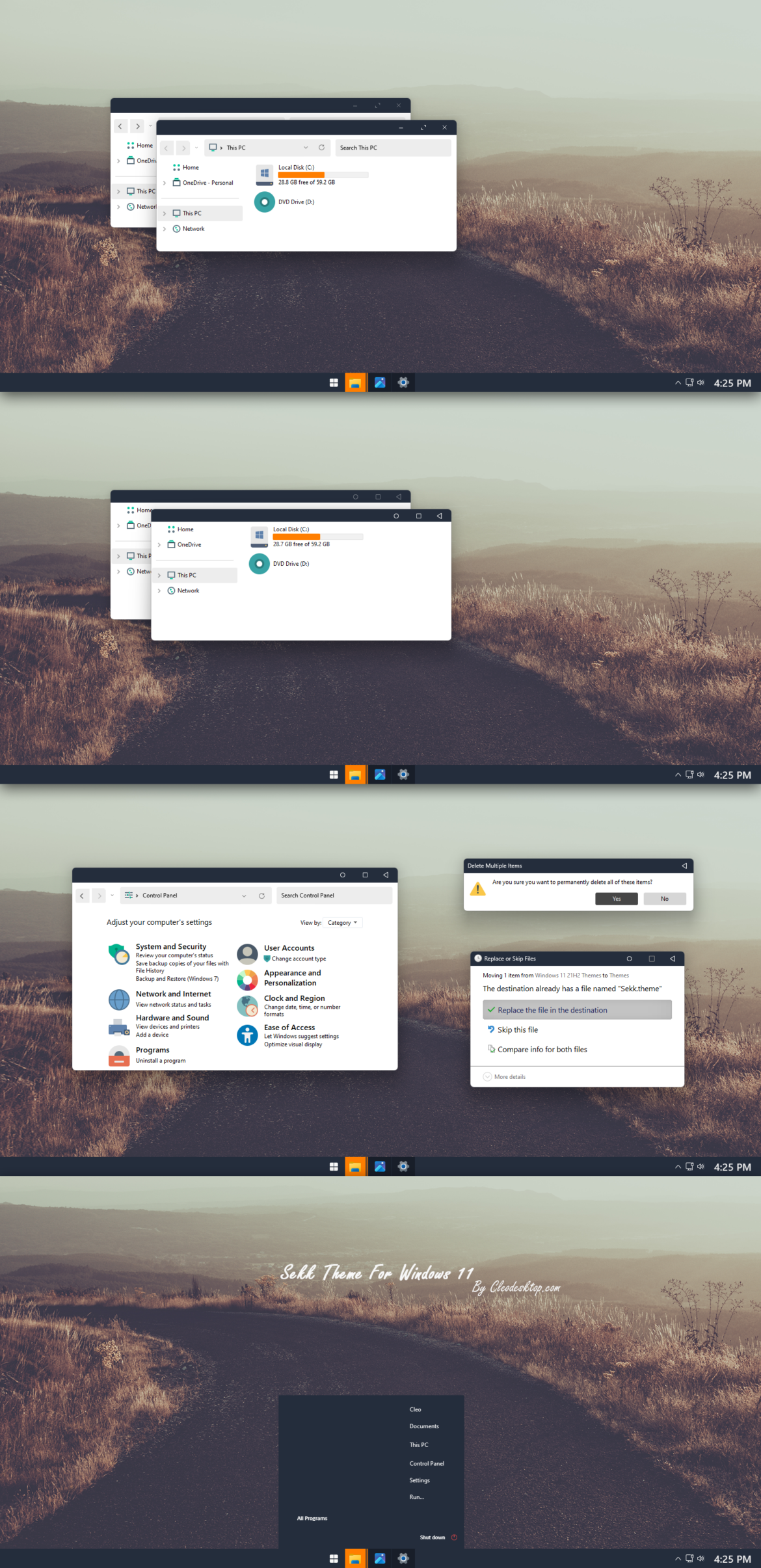 Sekk Theme For Windows 11