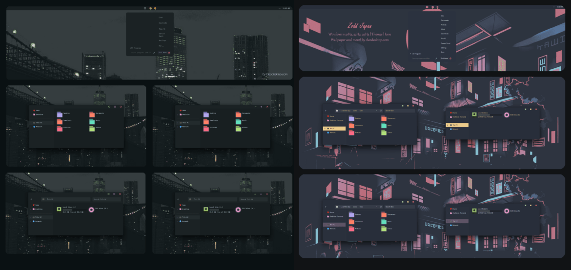 JP City Pack Theme For Windows 11