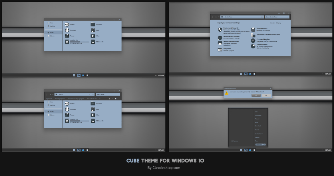 Cube Theme For Windows 10