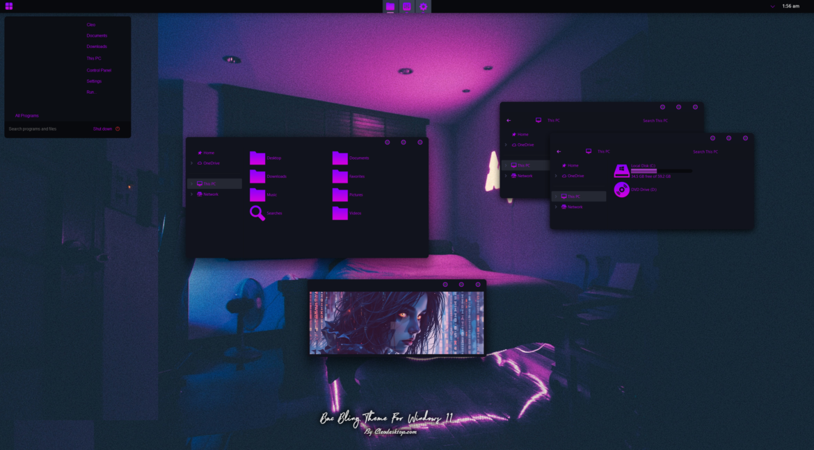 Bac Bling Theme For Windows 11