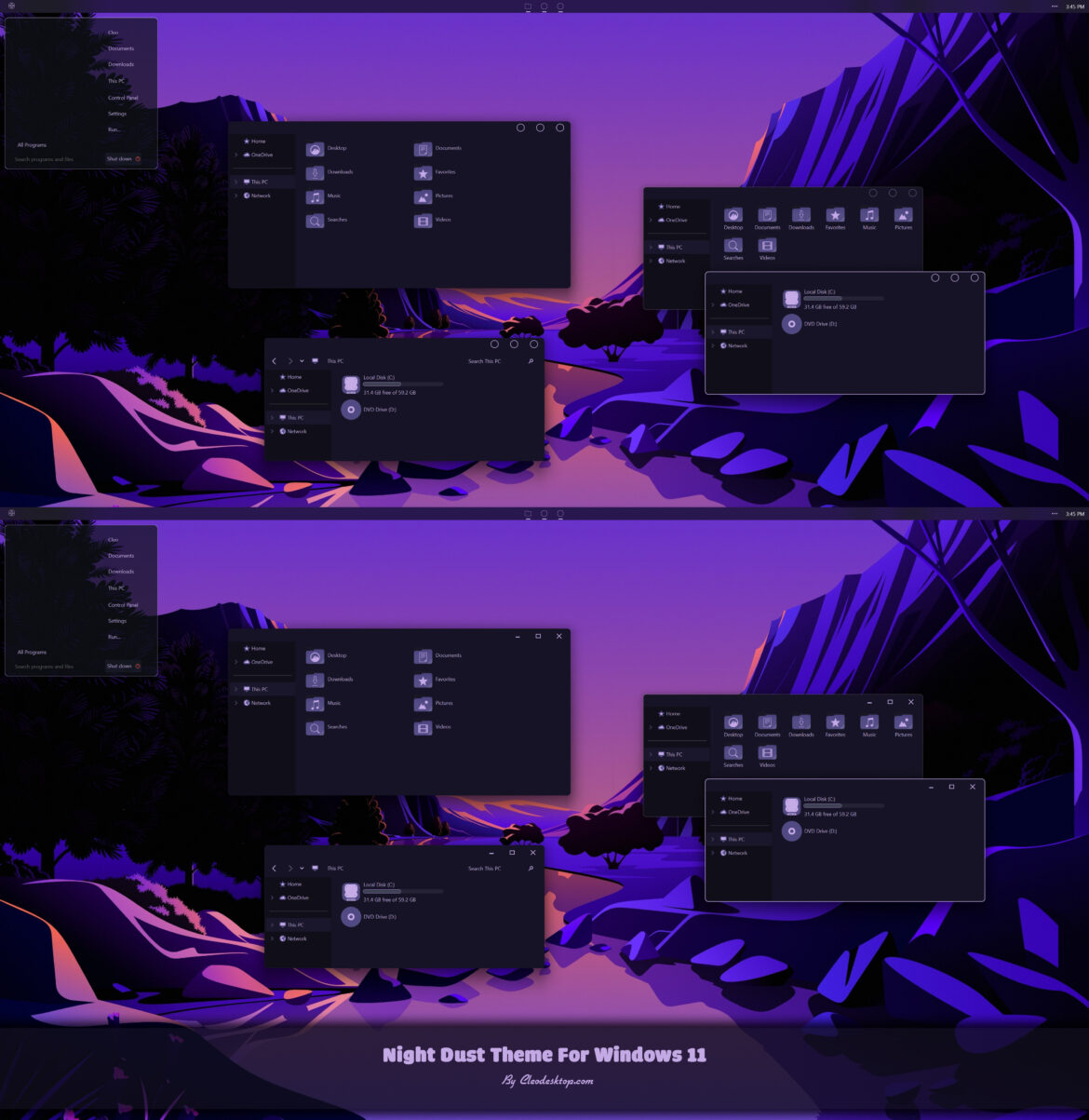 Night Dust Theme For Windows 11