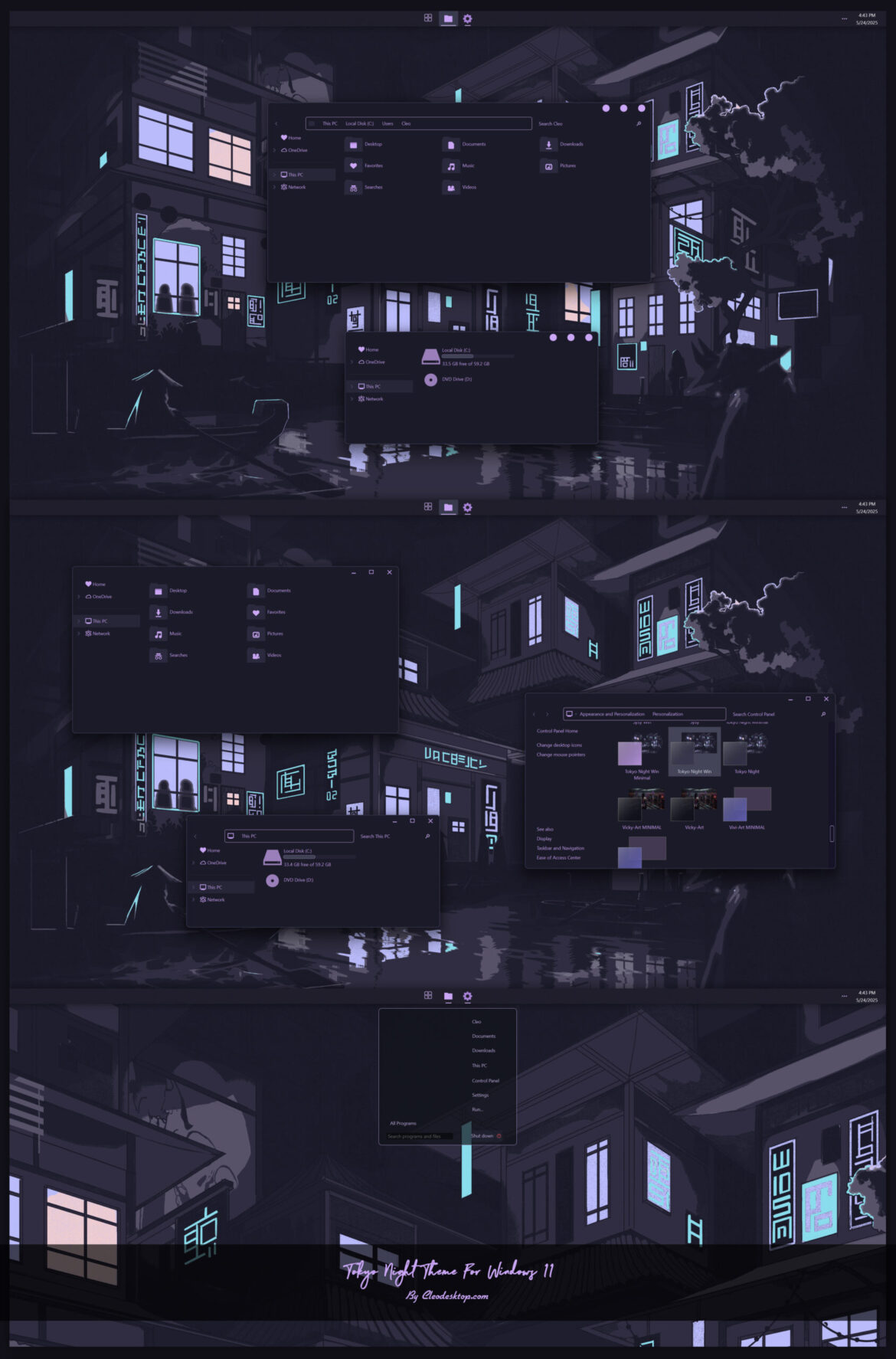 Tokyo Night Theme For Windows 11