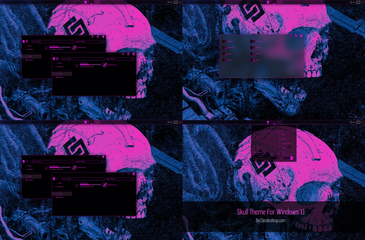 Skull Theme For Windows 11