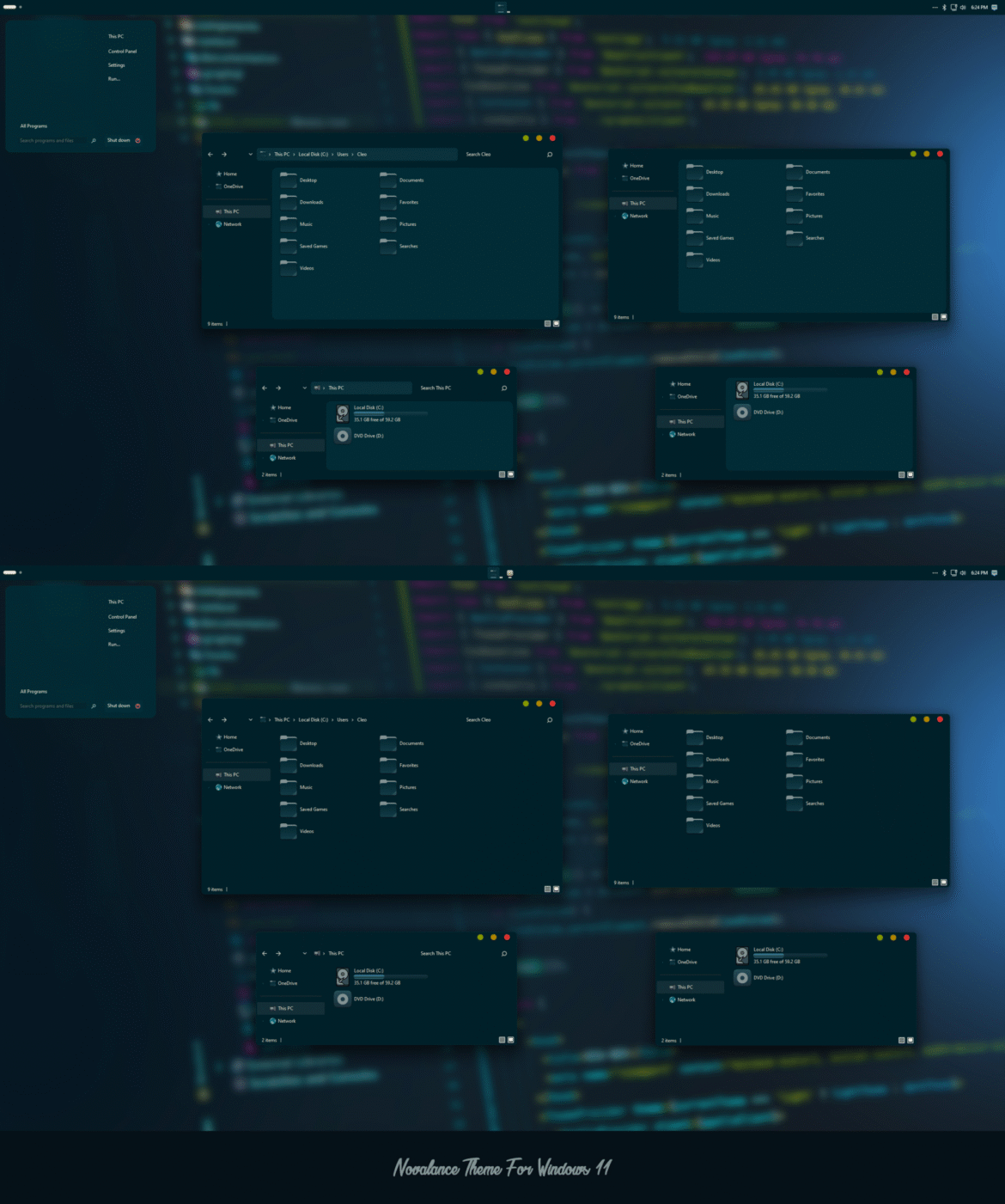 Novalace Theme For Windows 11