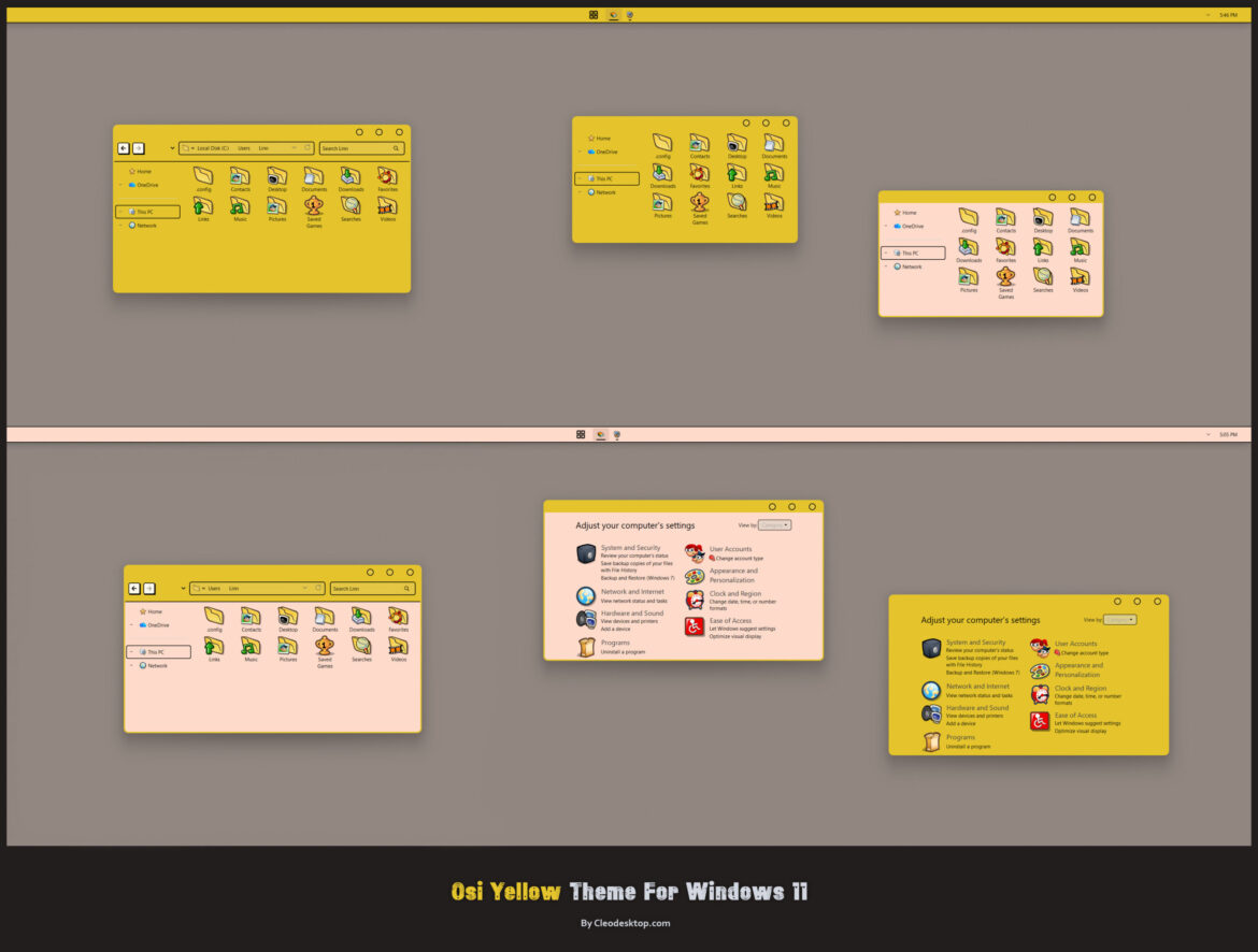 Osi Yellow Theme For Windows 11