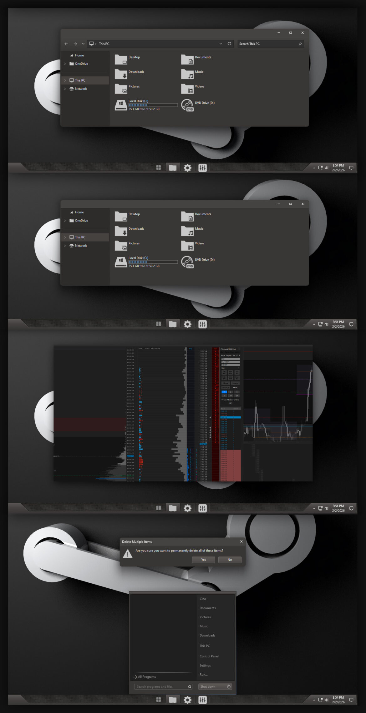 Steam Theme Windows 11 Mod For Sierrachart
