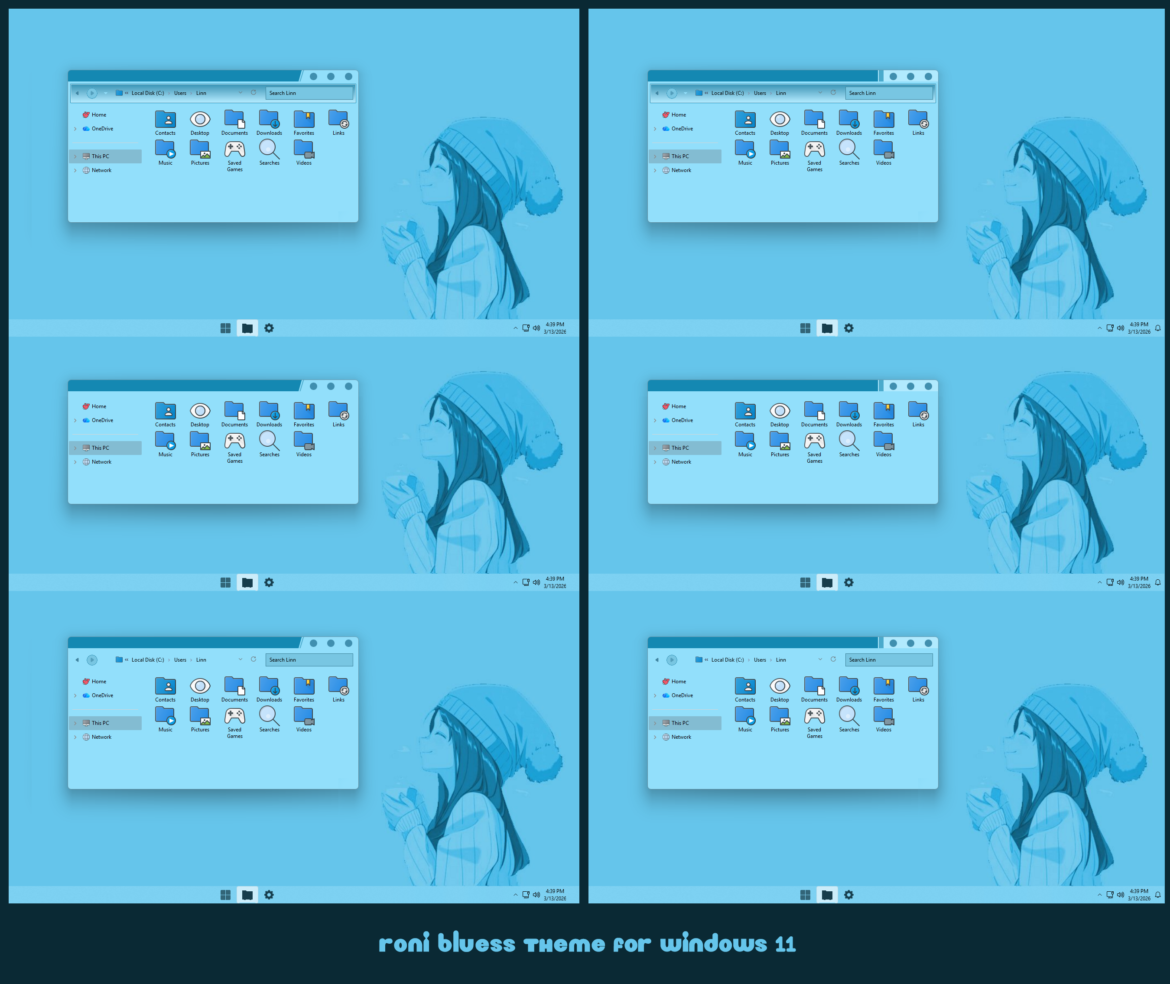 Roni Bluess Theme For Windows 11