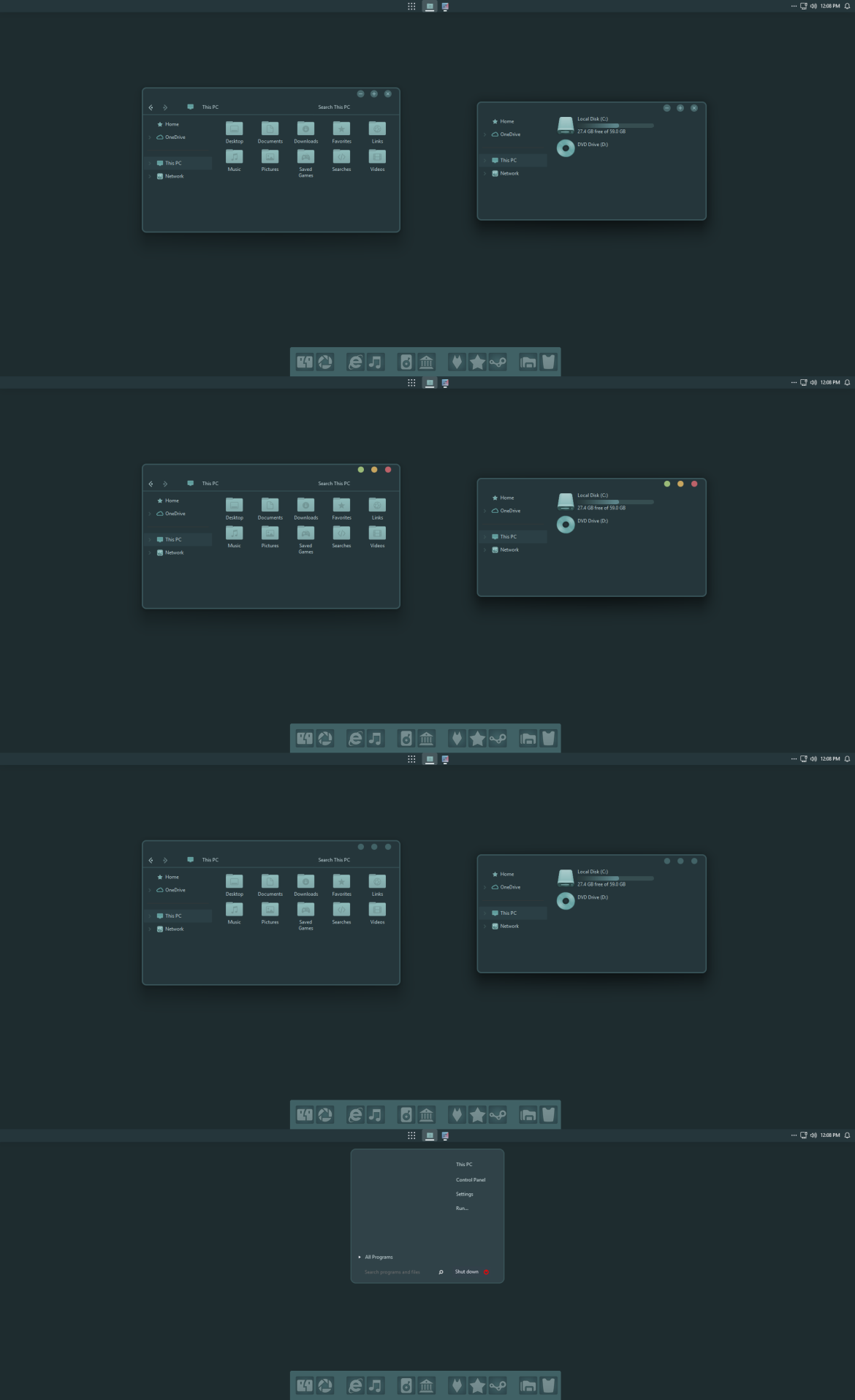 Oceanic Dark Theme For Windows 11